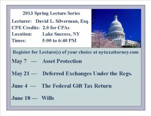 Registration: 2013 Spring Lecture Series