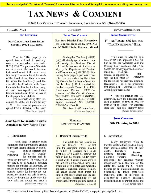 Tax News & Comment -- June 2010